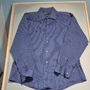 Banana Republic Blue Striped Dress Shirt